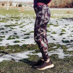 Foil Snakeskin Leggings